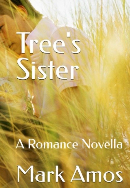 Young man and woman in wild grass.
